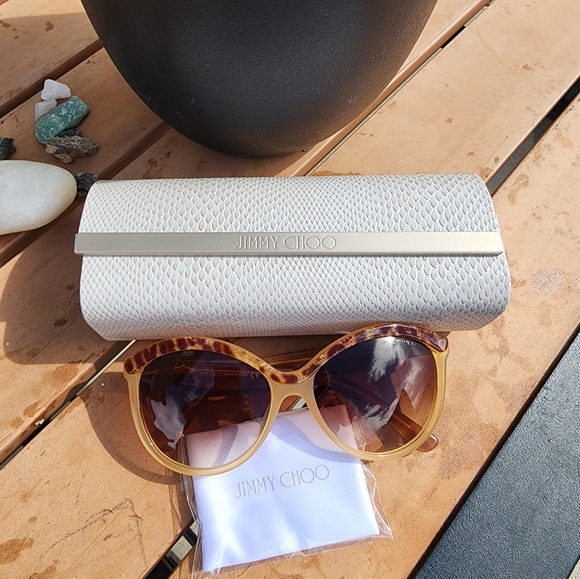 Jimmy Choo Malaya Tortoiseshell Sunglasses - Picture 6 of 9